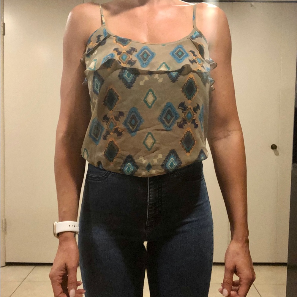 Southwest Sheer Tank Top XS - Picture 4 of 5